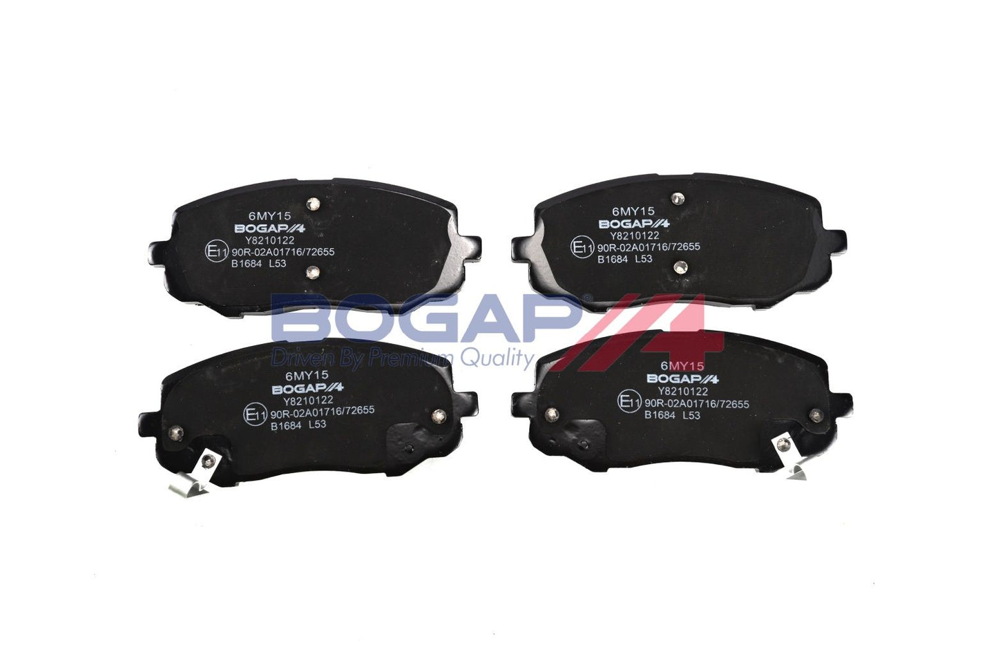 BOGAP Y8210122 Brake Pad Set, Disc Brake
