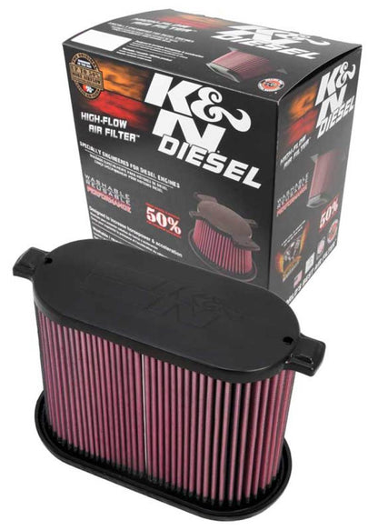 K&N Engineering K&N 08-10 Ford F250 Super Duty 6.4L Drop In Air Filter