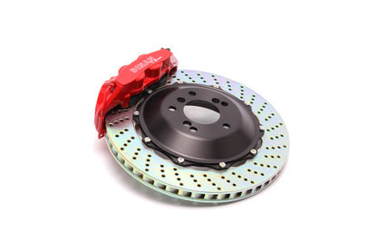 Dinan 15-18 BMW M3 Rear Brake Kit - Red Calipers - Drilled