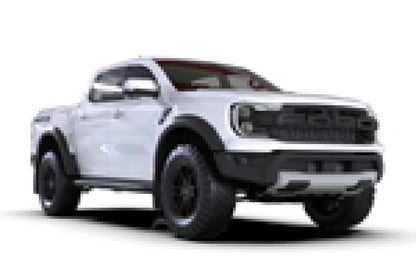 Rally Armor 23-25 Ford Ranger Raptor Black UR Mud Flap Metallic Black Logo