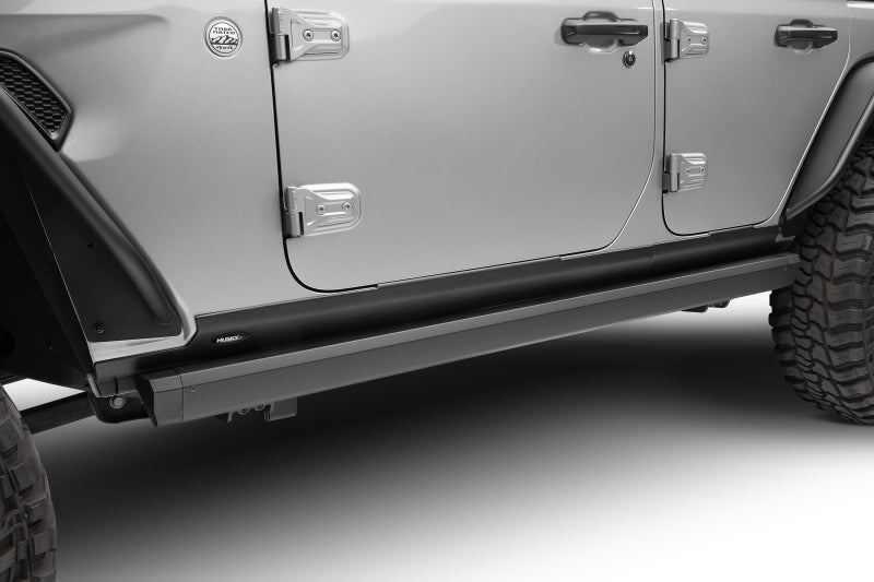 Go Rhino RealTruck 18-24 Jeep Wrangler 4dr VoltStep Electric Running Board Kit (Drilling Req.) - Tex. Blk