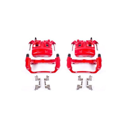 PowerStop Power Stop 05-18 Nissan Frontier Front Red Calipers w/Brackets - Pair