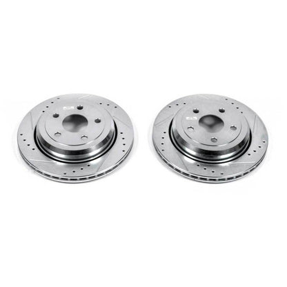 PowerStop Power Stop 11-19 Dodge Durango Rear Evolution Drilled & Slotted Rotors - Pair