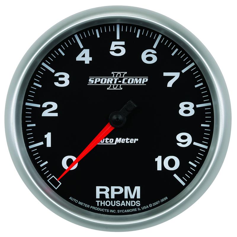 Autometer Sport-Comp II Pro Control 2-5/8in 1600 PSI Nitrous Pressure Gauge w/ Peak and Warn