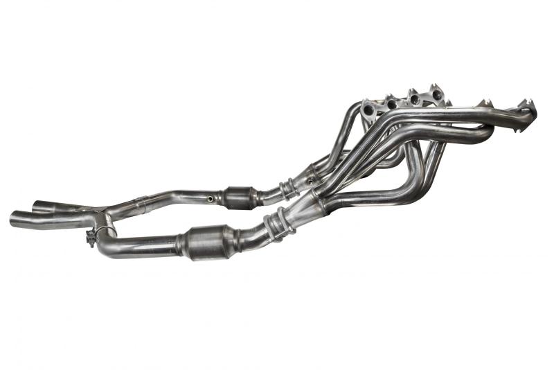 Kooks Headers Kooks 05-10 Ford Mustang GT Manual 1 5/8in x 2 1/2in SS Long Tube Headers and OEM Catted SS X Pipe