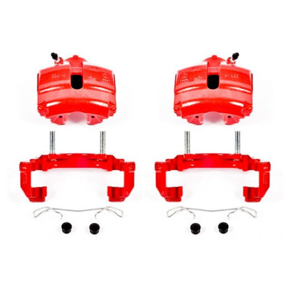 PowerStop Power Stop 08-09 Audi TT Front Red Calipers w/Brackets - Pair
