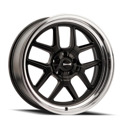 Ridler Wheels Ridler 610 17x7 / 5x127 BP / 0mm Offset / 83.82mm Hub Matte Black Polished Wheel