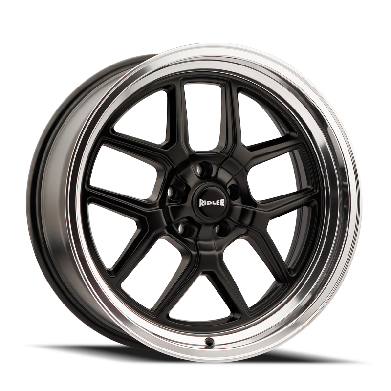 Ridler Wheels Ridler 610 17x8 / 5x120.65 BP / 0mm Offset / 83.82mm Hub Matte Black Polished Wheel
