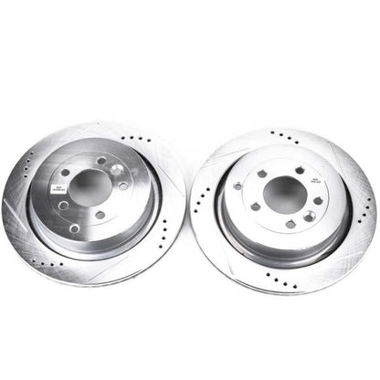 PowerStop Power Stop 05-09 Land Rover LR3 Rear Evolution Drilled & Slotted Rotors - Pair