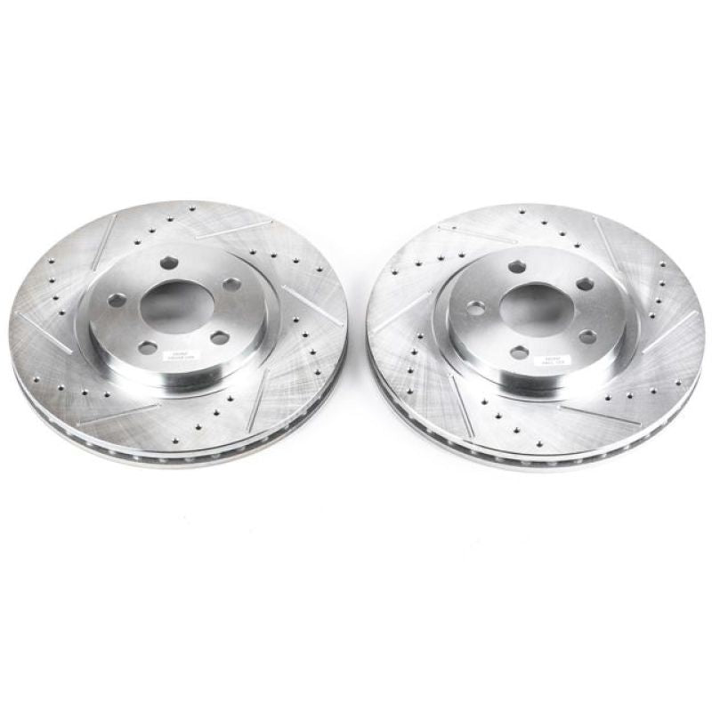 PowerStop Power Stop 01-10 Chrysler PT Cruiser Front Evolution Drilled & Slotted Rotors - Pair