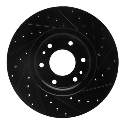 R1 Concepts R1 02-09 Buick Rainier Front Left Drilled & Slotted Black Brake Rotor