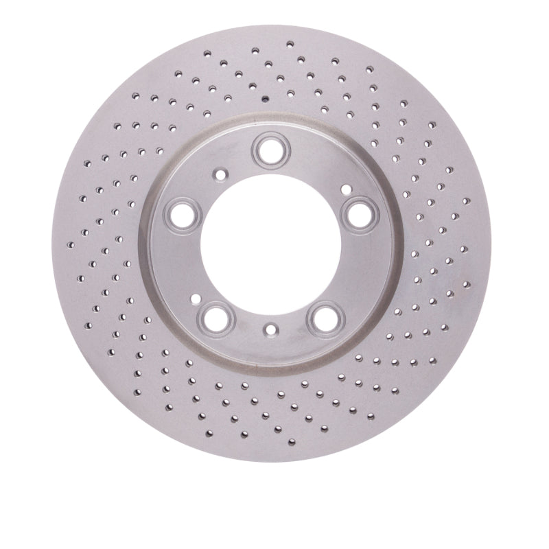 DFC 98-12 Porsche 911 Right Front Drilled Hi-Carbon Alloy Geomet Coated Rotor
