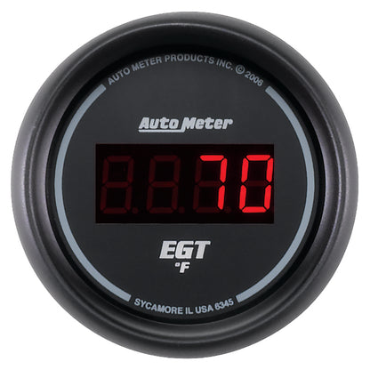 Autometer Z Series 52mm 0-2000 Deg F Digital EGT/Pyrometer Gauge