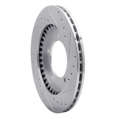 R1 Concepts R1 99-08 Chevrolet Tracker Front Left Drilled & Slotted Silver Brake Rotor