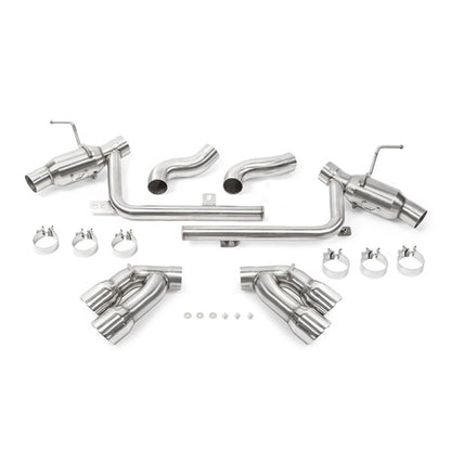 Mishimoto 2016+ Chevrolet Camaro SS Quad-Tip Pro Axle-Back Exhaust w/ Polished Tips