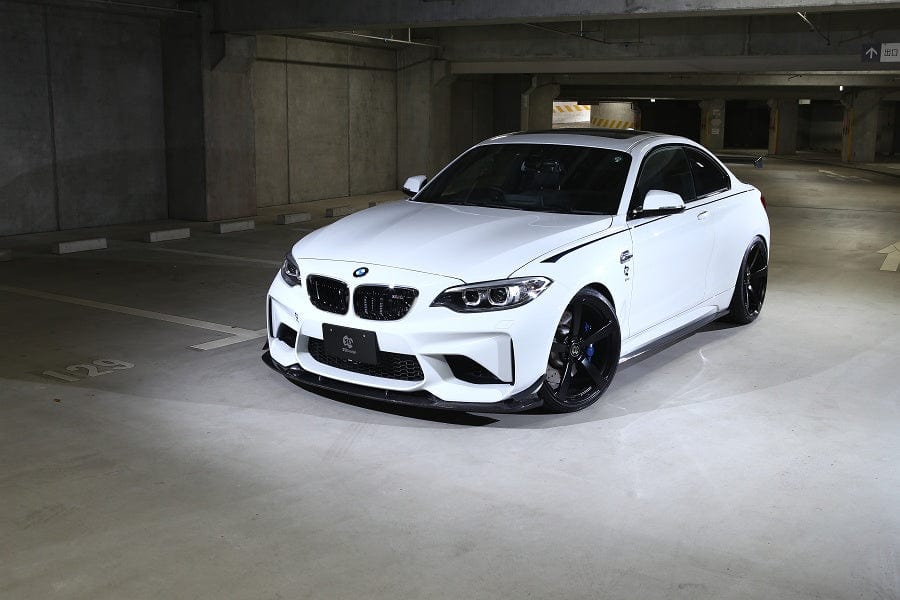 3D Design 3101-28721 BMW Carbon Fiber Front Lip Spoiler Set w/ Canards
