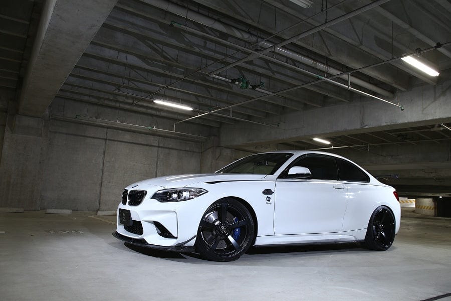 3D Design 3101-28721 BMW Carbon Fiber Front Lip Spoiler Set w/ Canards