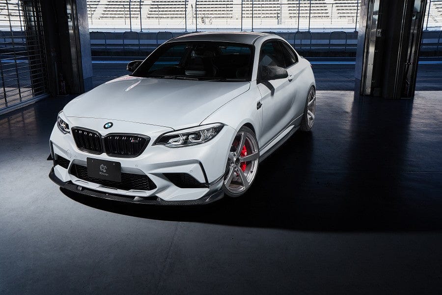 3D Design 3101-28741 BMW Carbon Fiber Front Lip Spoiler Set