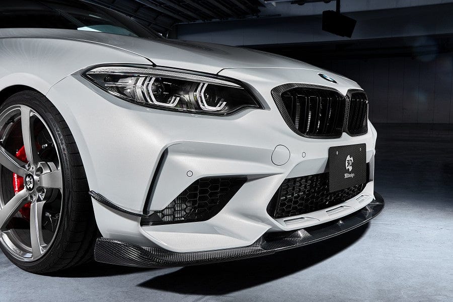 3D Design 3101-28741 BMW Carbon Fiber Front Lip Spoiler Set
