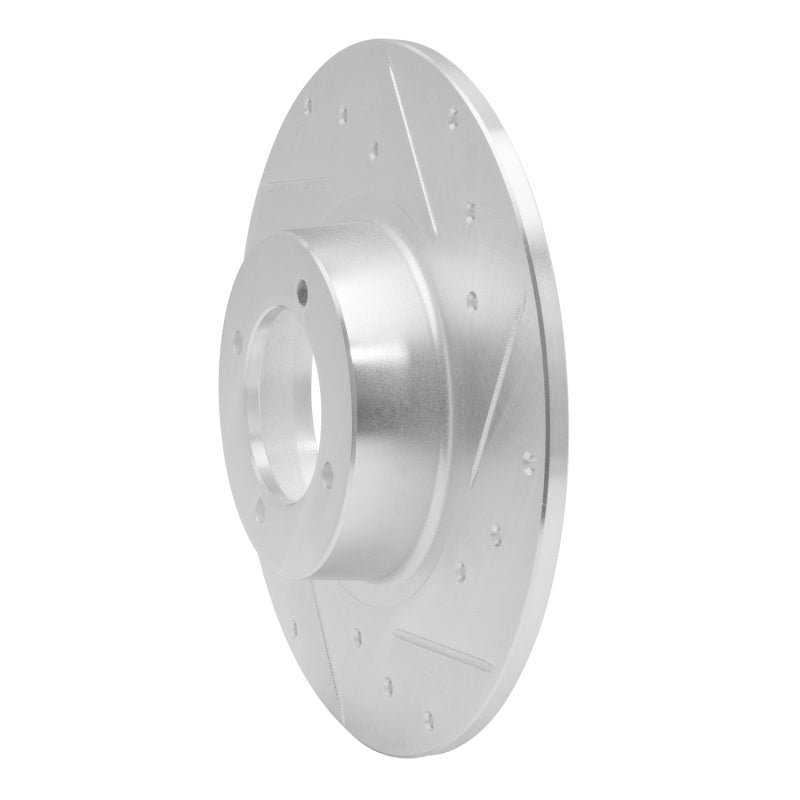 R1 Concepts R1 62-80 MG MGB Front Right Drilled & Slotted Silver Brake Rotor