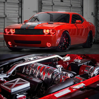 ORACLE Lighting Oracle Dodge Challenger 08-14 Halo Kit (NonProjectorHL) - ColorSHIFT w/ 2.0 Controller