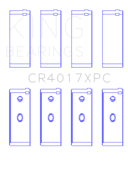 King Engine Bearings Opel 1.8/2.0 X18/20Xe (Size +.026mm) Connecting Rod Bearing Set