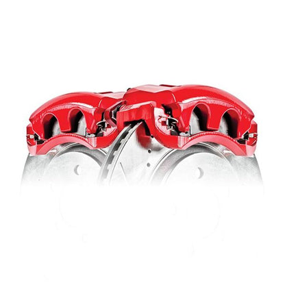 PowerStop Power Stop 09-15 Cadillac CTS Rear Red Caliper - Pair w/o Bracket