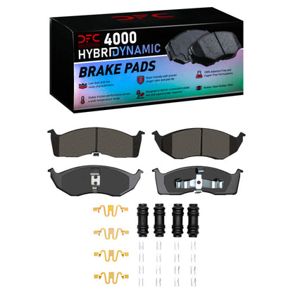 DFC 98-04 Chrysler Concorde Front 4000 HybriDynamic Brake Pads and Hardware Kit