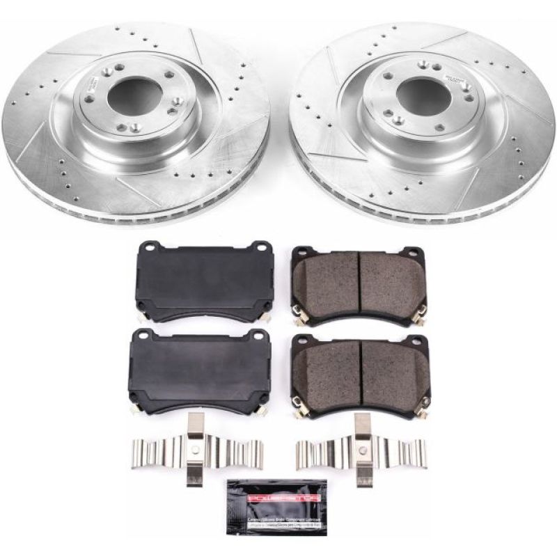 PowerStop Power Stop 2011 Hyundai Equus Front Z23 Evolution Sport Brake Kit