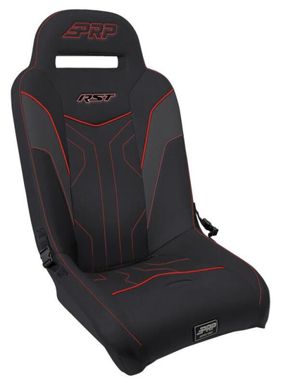 PRP Seats PRP Polaris RZR PRO XP/PRO R/Turbo R RST Suspension Seat- Black/Red