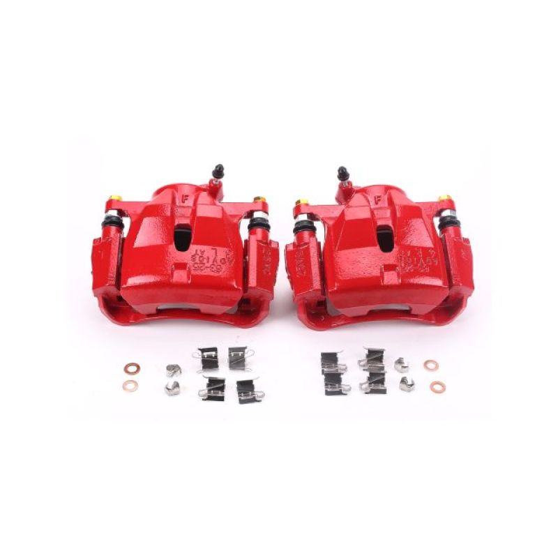 PowerStop Power Stop 10-12 Lexus HS250h Front Red Calipers w/Brackets - Pair