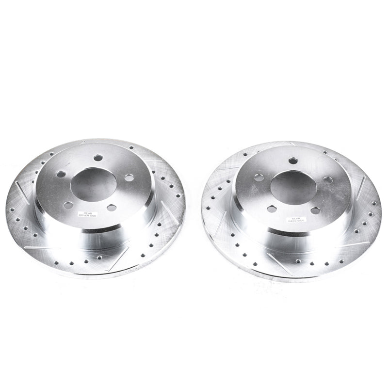 PowerStop Power Stop 97-07 Chrysler Town & Country Rear Evolution Drilled & Slotted Rotors - Pair