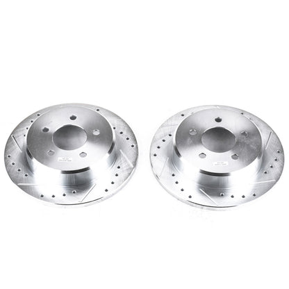 PowerStop Power Stop 97-07 Chrysler Town & Country Rear Evolution Drilled & Slotted Rotors - Pair