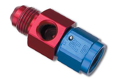 Russell Fuel Pressure Take Off -4 An Female To Male W/ 1/8in Npt Blk Anodize