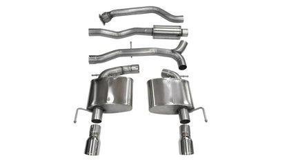 CORSA Performance Corsa 2013-2019 Cadillac ATS Sedan 2.0L A/T Polished Sport Dual Rear Cat-Back Exhaust