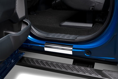 Putco 99-16 Ford SuperDuty Regular Cab & Super Cab w/ SUPERDUTY Etching - 2pcs SS Door Sills