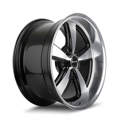 Ridler Wheels Ridler 652 20x8.5 / 5x120.65 BP / 0mm OS / 83.82mm Hub Gls Blk w/ Diamond Cut Face & Lip Wheel