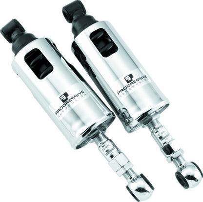 Progressive 89-99 Harley-Davidson Softail 422 Series Shocks - Chrome