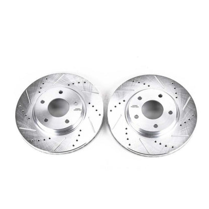 PowerStop Power Stop 03-04 Infiniti M45 Front Evolution Drilled & Slotted Rotors - Pair