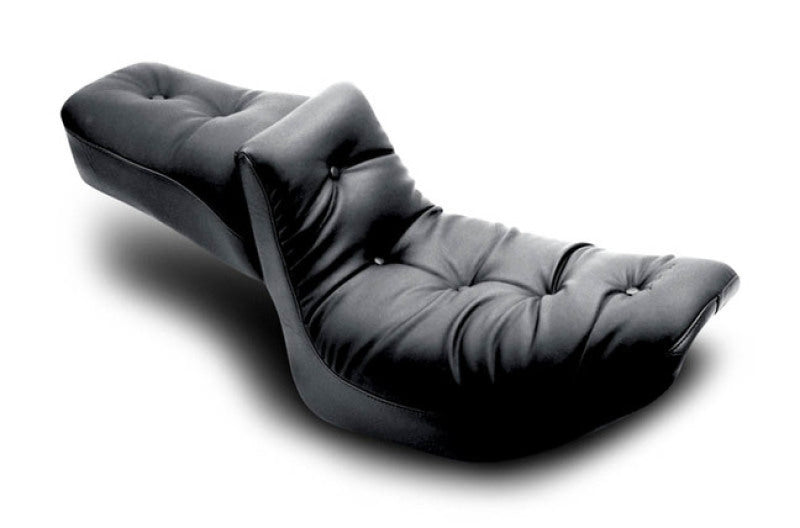Mustang Motorcycle Mustang 82-00 Harley FXR 2PC Seat Regal - Black