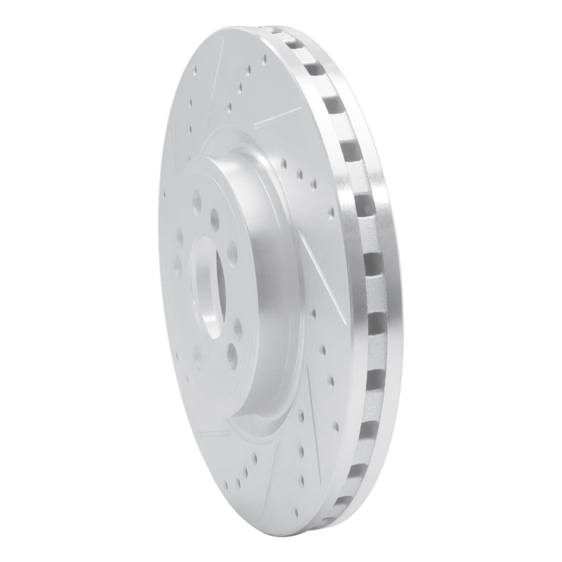 R1 Concepts R1 12-18 Mercedes-Benz ML350 Front Left Drilled & Slotted Silver Brake Rotor