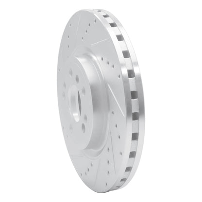 R1 Concepts R1 12-18 Mercedes-Benz ML350 Front Left Drilled & Slotted Silver Brake Rotor
