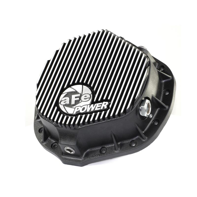 aFe Rear Differential Cover (Raw; Street Series); Ford Diesel Trucks 86-13 V8 (td)