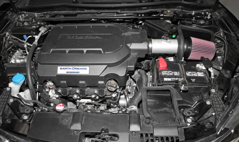 K&N Engineering K&N 13-14 Honda Accord 3.5L V6 69 Series Typhoon Air Intake System - Silver Cold Air Intake Kit