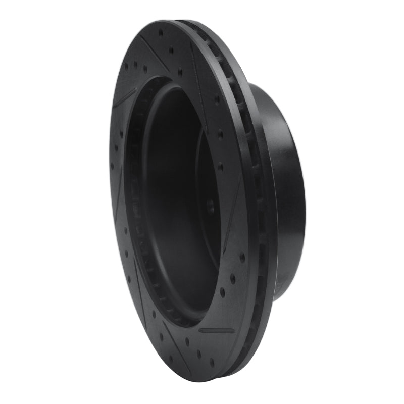 R1 Concepts R1 19-25 Ford BRONCO Rear Left Drilled & Slotted Black Brake Rotor