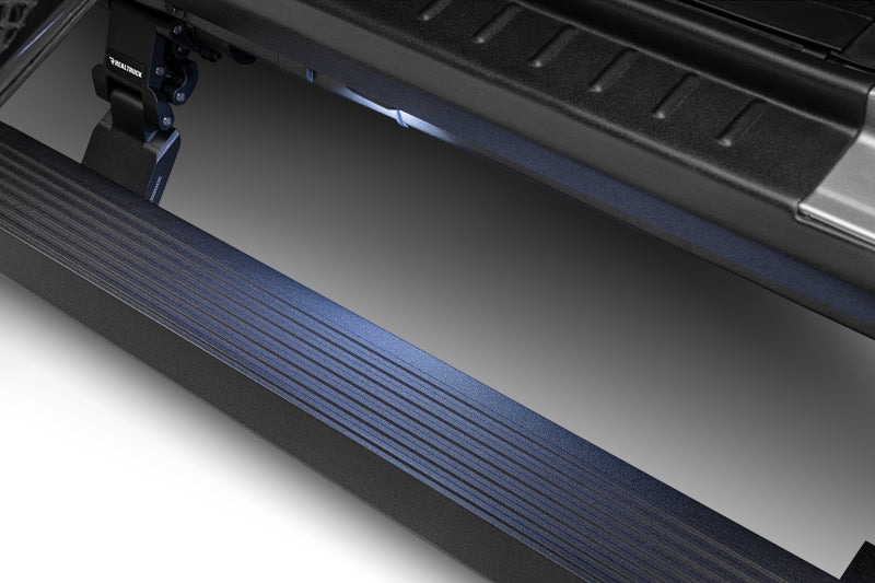 Go Rhino RealTruck 18-24 Jeep Wrangler 4dr VoltStep Electric Running Board Kit (Drilling Req.) - Tex. Blk