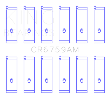 King Engine Bearings Honda C32A/C35A (Size +0.50mm) Connecting Rod Bearing Set