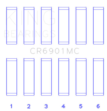 King Engine Bearings Ford Ecoboost 2.7L V6 (Size 0.05) Connecting Rod Bearing Set