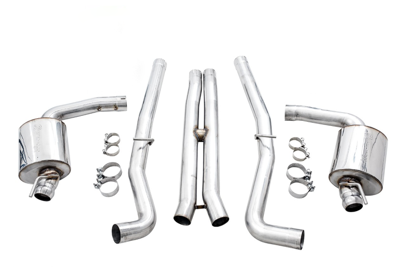 AWE Tuning 2015+ Dodge Challenger 6.4L/6.2L Non-Resonated Touring Edition Exhaust - Use Stock Tips