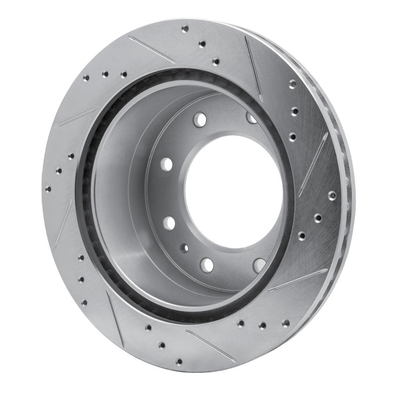 R1 Concepts R1 11-25 Chevy Silverado 2500 HD/2500 HD Classic Rear Left Drilled & Slotted Silver Brake Rotor